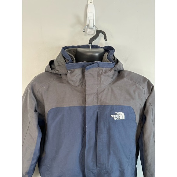 North Face Hyvent 3 in 1 Jacket Blue Grey Removable Puffer Size Large Mens - Picture 3 of 15